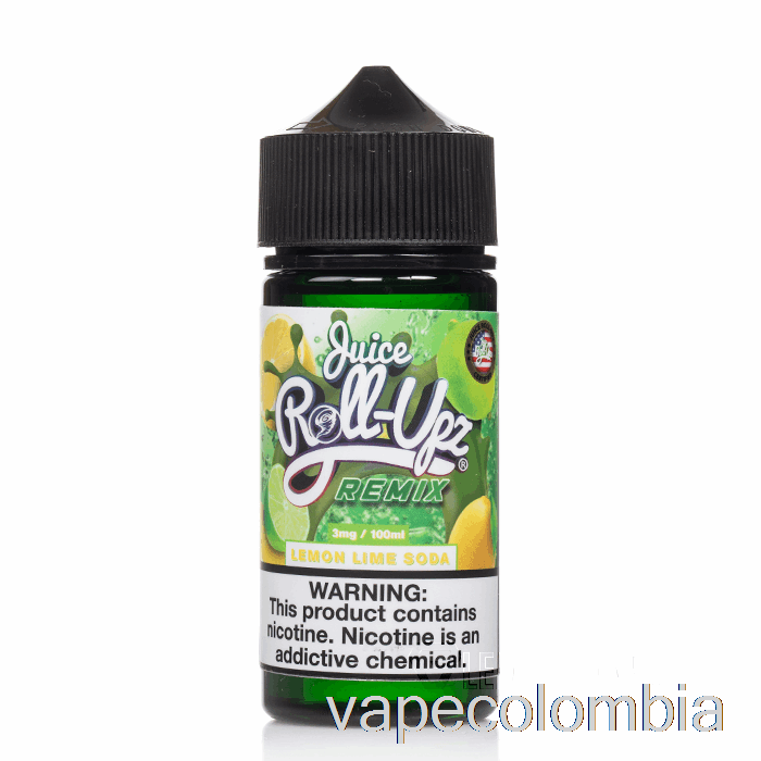 Vape Recargable Refresco De Lima Limón - Jugo Roll Upz Remix - 100ml 3mg